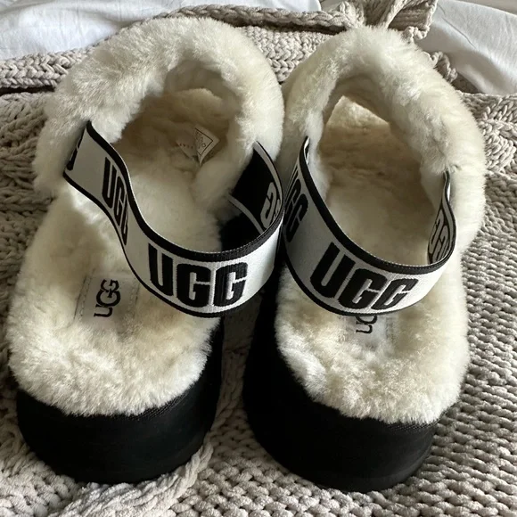 Ugh Disco Shearling Slingback Platform Slippers - Picture 4 of 4